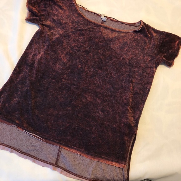 Free People Doran oversized velvet top, size XS - Picture 3 of 5